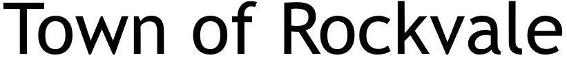 Town of Rockvale Logo